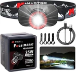 Upgraded Rechargeable Headlamp, 1000LM Super Bright, 3690FT Lighting Range, Zoom. Fixed Price $16.00.