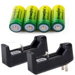 4PCS Skywolfeye 1800MAH Li-ion 16340 RCR123A Rechargeable Battery + 2PCS Charger. Fixed Price $9.54.