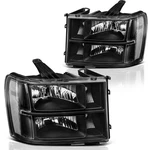 Ledkingdomus Headlight Assembly Compatible With 2007 2013 Gmc Sierra 1500,. Fixed Price $194.70.