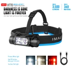 Imalent HT70 3500 Lumen Led Rechargeable Headlamp Flashlight Waterproof. Fixed Price $66.45.