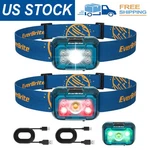 Everbrite 2X Usb Rechargeable Led Headlamp W/ 5 Modes 120 Adjustable Headlight. Fixed Price $27.99.