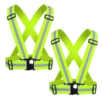 Cezmkio Reflective Safety Vest 2PCS - High Visibility One Size, Green. Fixed Price $11.90.