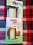 Tiki Brand Convertible Torch, 68 Full Size, 54" Garden, Table, Green Glass. Fixed Price $22.00.