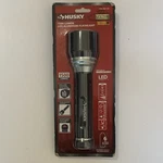 Husky 1500 Lumen Led Aluminum Flashlight Black W/ 6 Aa Batteries Included. Fixed Price $15.99.