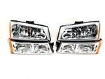 For Chevy Silverado 2003-2006 Euro Chrome Housing Amber Corner+bumper Headlights. Fixed Price $59.99.