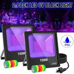 2PACK 150W American Dj Light Black For Glow Party Club Stage Lamp Uv. Fixed Price $140.11.