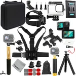 Accessory Kit With Waterproof Case For Go Hero 13 12 11 10 9 Black. Underwat. Fixed Price $78.13.