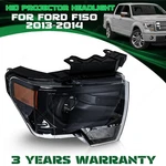 Ford F-150 2013-2014 Right Side Hid Projector Headlight Black Headlamp Assy. Fixed Price $186.76.