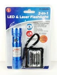 8 Led 2-IN-1 Flashlight W/ Red Laser & Nylon Case FL3092BL New Old Stock. Fixed Price $19.95.