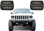 7X6 Cree 15 Led Black Headlights For Jeep Cherokee Xj Yj. Fixed Price $29.99.
