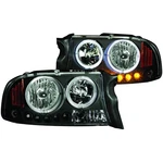 Anzo Usa 111194 Black Halo Projector Headlight With Amber Reflector For Dodge.... Fixed Price $240.00.