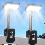 Clip Solar Lights Outdoor, Motion Sensor 2 Pack, BLACK-6000K. Fixed Price $60.03.