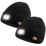 Ahasti Beanie Light For Men 2 Pack Hat Built Rechargeable Winter Warm. Fixed Price $40.60.