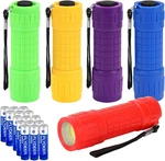 Kunhe 5 Pack Plastic Small Mini Led Cob Flashlights For Kids 100 Lume. Fixed Price $16.88.