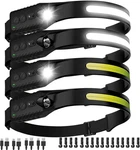 Rechargeable Led Headlamp, 400 Lumens, 230 Wide Beam, Usb-c, IPX4, 5 Modes Li. Fixed Price $49.99.
