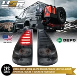 Black Housing Led Tail Light Set W/ Bulbs For 2003-2009 Lexus GX470. Fixed Price $324.95.