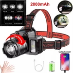 Hands-free Sensor Headlamp With Red/blue Safety Lights 1500MAH 40H Runtime. Fixed Price $10.99.