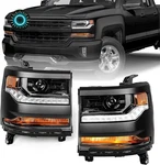 Headlight Assembly Compatible With Chevy Silverado 1500 2016 2017 2018 (hid/xeno. Fixed Price $392.11.