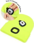Melasa Winter Fleece Lined Led Beanie, Usb Rechargeable Hand Free Warm Hat Wi.... Fixed Price $16.99.