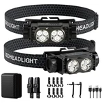 Keikuy Headlamp Rechargeable 2PCS,4500L Super Bright Light Led Recharg.... Fixed Price $29.64.