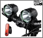 Night EYES-2400 LUMENS(1200LMX2) Mountain Bike Headlight -rechargeabl. Fixed Price $62.52.