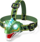 Kids Led Dinosaur Headlamp Modes Adjustable Strap Ages 3-12 Camping Hiking. Fixed Price $29.50.