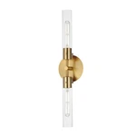 Maxim Lighting Equilibrium Wall Sconce, Aged Brass/clear - 26370CLNAB. Fixed Price $188.00.