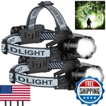 Niaochao 2PACK Rechargeable Headlamp 99000 Lumens Led Waterproof Adjustable 3 Mo. Fixed Price $54.53.