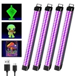4 Pack Rechargeable Bar 10W Battery Operated Blacklight, Portable.... Fixed Price $39.81.