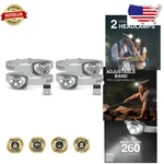 Pro Led Headlamps 4-PACK, Stone Gray, 260 Lumens, 80M Beam, Water Resistant. Fixed Price $63.89.