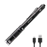 Okcomuy Rechargeable Pen Flashlight IP67 Waterproof With Pocket. Fixed Price $23.79.