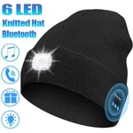Bluetooth Led Beanie Hat With Music Speakers Mic Rechargeable Cap Head Lamp Gift. Fixed Price $21.35.