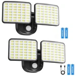 Rechargeable Battery Operated Light, 2500&4000LM Motion Sensor Security Light.... Fixed Price $101.98.