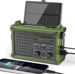 Radio Emergencia Solar Manivela 12000MAH Noaa Am Fm Linterna Led Cargador. Fixed Price $83.99.