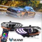 Vland Pair Led Rgb Color Change Headlights 2018-22 Ford Mustang Front Lamps. Fixed Price $351.99.