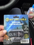 Off Grid Tools Survival Led Headlamp Adjustable Strap Black 4 Lights Mode. Fixed Price $19.99.