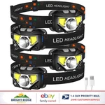 Waterproof Headlamp Flashlight Set, 4-PACK For Camping And Outdoor Activities. Fixed Price $77.89.