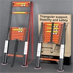 Diamondforge 12.5 Telescopic Aluminum Extension Ladder, Ft, Orange. Fixed Price $195.90.