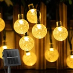 Solar String Lights Outdoor 60 Led 36FT Crystal Globe 1 Pc, Warm White. Fixed Price $28.22.