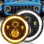 Halo Headlights & 7INCH Round Led For Jeep Wrangler Jk Tj (.... Fixed Price $60.65.