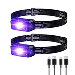 Sevenka 2 Uv Led Headlamp Flashlight Blacklight Pet Urine Detector Rechargeable. Fixed Price $59.99.