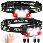9 Led Rechargeable Headlamp Pack, 2000 Lumen Super Bright 10 Modes Motion S.... Fixed Price $33.97.