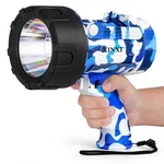 Xinxi Rechargeable Spotlight, 1,000,000 Lumen High Powered Camouflage Blue. Fixed Price $67.61.
