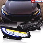 Led Head Lights For 2016-2021 Honda Civic Drl Sequential Projector Animation. Fixed Price $259.59.