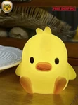 1PC Cute Yellow Duck Led Night Light Battery-powered Bedside Lamp New. Fixed Price $9.57.