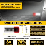 Led Door Courtesy Lights 99-07 Ford F250 F350 F450 F550 Super Duty White&red. Fixed Price $22.99.