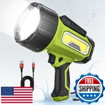 Forto 200000 Lumens Rechargeable Spotlight Flashlight Handheld, IPX7 Waterproof. Fixed Price $100.56.