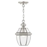 Livex Lighting 2152-91 Monterey 1-LIGHT Outdoor Hanging Lantern Brushed Nickel. Fixed Price $186.77.