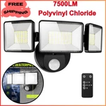 7500 Lm Led Security Motion Sensor Outdoor Lights, Adjustable 3 Head. Fixed Price $39.18.