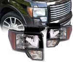 Headlight Assembly Compatible With Ford F-150 2009-2014 Left & Right Side, Black. Fixed Price $154.99.